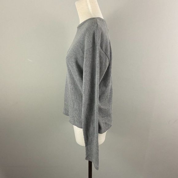 NWT RDI‎ Grey Crew Neck Long Sleeve Shirt - Picture 4 of 8